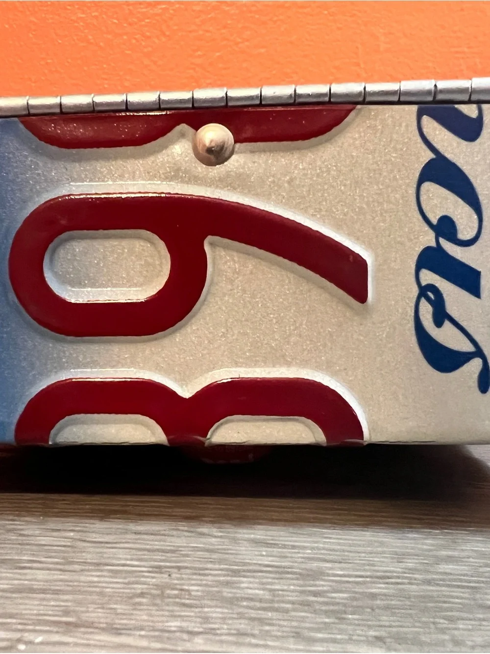 Little Earth Recycled License Plate Shoulder Bag in Blue, Red, White